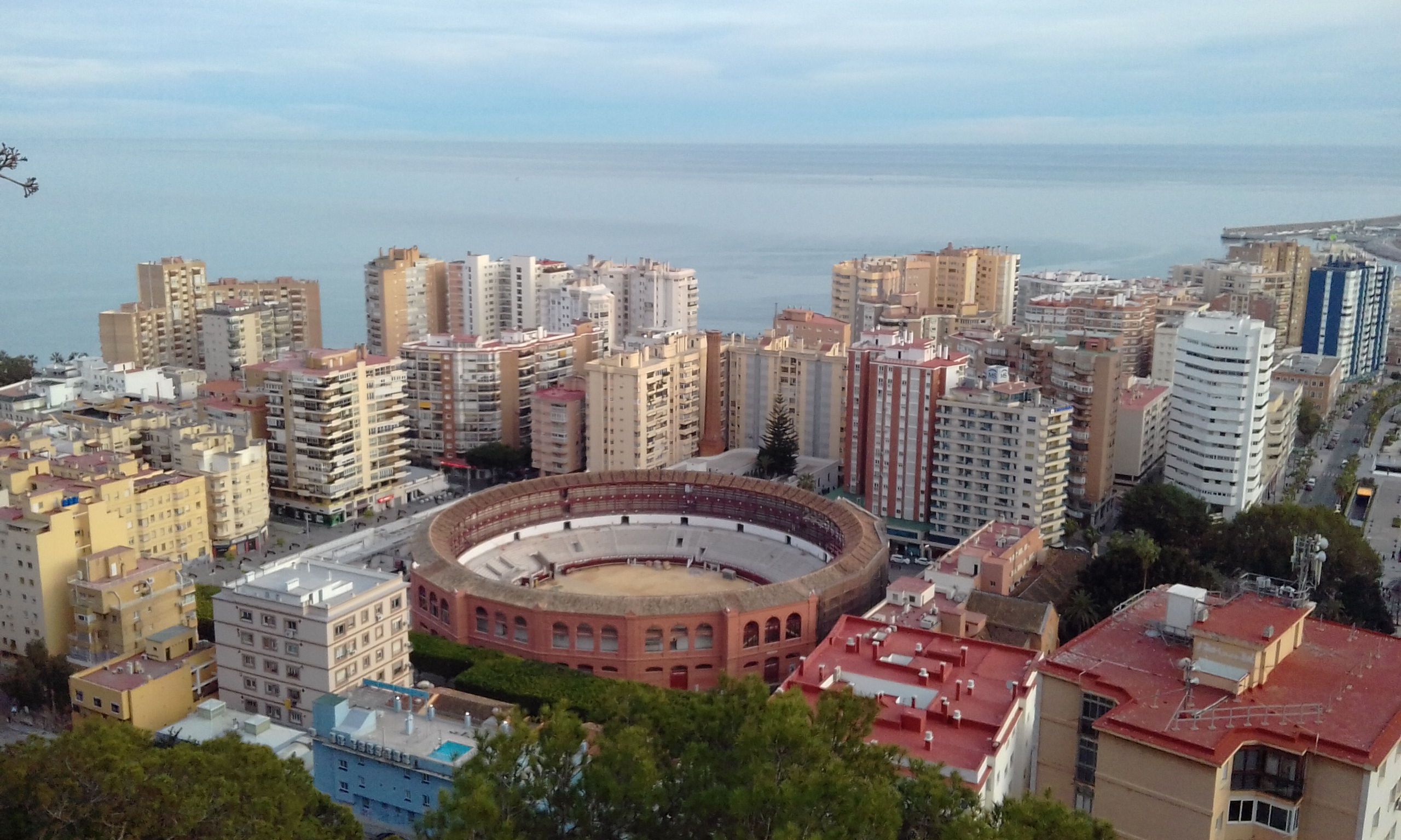 Blick auf Malaga